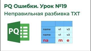 Power Query Ошибки №19. Неверная разбивка на столбцы