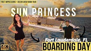 Sun Princess First Impressions  | Our Boarding Day on the First U.S. Voyage!