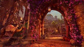 Enchanting Bazaar of Agrabah: A Journey Through the Town at Sunset | Inspired by Aladdin Ambience 