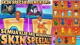 SEMUA KLIP AKU MENDAPATKAN SKIN SPECIAL! SKIN SPECIALKU LENGKAP! - Stumble Guys