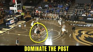 Dominate down low with this simple basketball offense