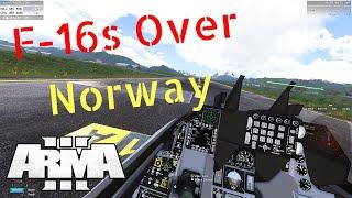 Norwegian F-16 Over Norway | Arma 3 | Vidda Alpha Map