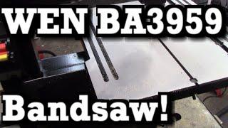 WEN BA3959 Benchtop Bandsaw Review / Demo: Maple Guitar Body