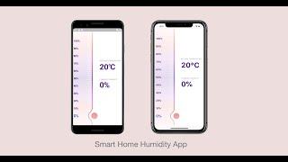 Flutter custom UI challenge (Smart Home Humidity App)-Demo