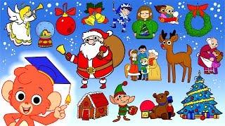 Рождественская Азбука | C на Christmas | Веселый Рождество Alphabet видео для детей | | Клуб Бабу