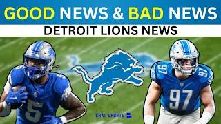 Today's Lions News: GOOD News & BAD, Dan Campbell Speak To Media + Aaron Glenn