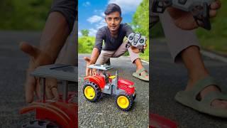 Remote control red rc tractor unboxing ￼