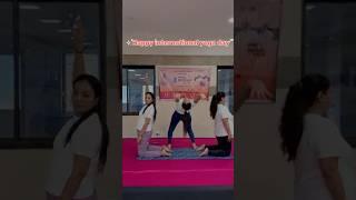 International yoga day celebration #yoga#practice #shorts #21stjune