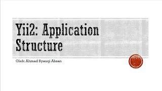 04 - Yii2 : Application Structure