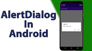 How to Create Alert Dialog in Android Studio | AlertDialog