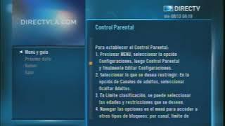 DirecTV Latin America/Venezuela Canal Informativo And Guide/Guia Walkthrough (8/12/2017)