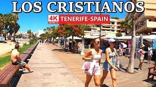 TENERIFE - LOS CRISTIANOS | Visiting Several Places ️ 4K Walk ● August 2024