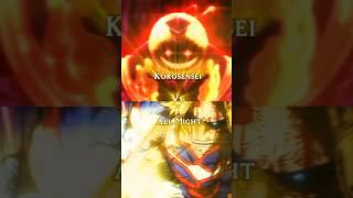 Korosensei Vs All Might #anime #allmight #assassinationclassroom #mha #myheroacademia