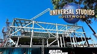 Universal Studios Hollywood Updates - Fast & Furious Hollywood Drift Construction