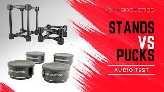 IsoACOUSTICS Stands VS Pucks VS Nothing