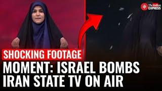 MOMENT: Israel Bombs Iran State TV During Live Broadcast, Anchor Flees Mid-Bulletin