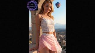 4K LookBook.The Models Went To Stunning Cappadocia For A Photoshoot. Look At The Balloons.AI Art#111