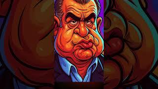 What If Fatih Terim Was a Glitched Cartoon Legend? | Stylized Caricature Art #cartoonart #fatihterim