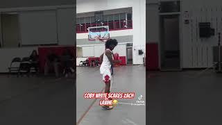 Coby White scares Zach Lavine at media  day #chicagobulls #bulls #nba