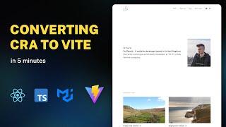 How to Convert a React App from CRA to Vite in 5 minutes - ASMR Programming