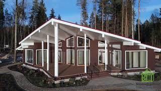 Проект каркасного дома "Жемчужина-4". КаркасДомПлюс