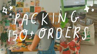 A Week of Packing 150+ Orders  ARTIST STUDIO VLOG 