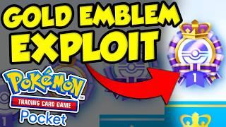 GUARANTEED WIN EXPLOIT FOR POKEMON TCG POCKET EMBLEM EVENT! BEST DECK FOR GOLD EMBLEM EVENT FARMING!