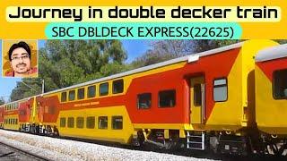 Indian double decker AC train from Chennai central to Bangalore