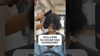 Saçlarımı bu kadar kısa görmediniz! #shorts #saç #kısasaç