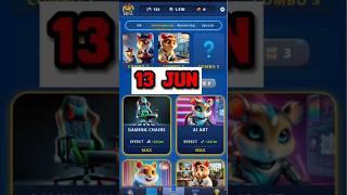 Hamster kombat daily combo today 13 JUN || hamster kombat June 13 #dailycombo