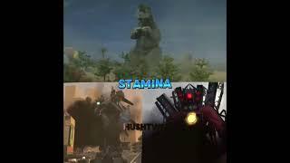 Showa Godzilla Vs Upgraded Titan Cameraman And Speakerman #godzilla #skibiditoilet