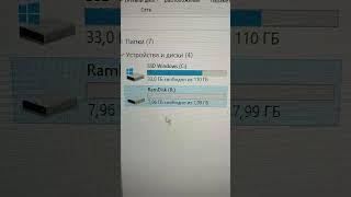 Как сделать супер быстрый диск из оперативной памяти #shorts