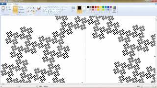 Draw fractals in ms Paint