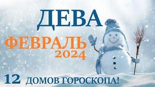 ДЕВА  ФЕВРАЛЬ 2024  Прогноз на месяц таро расклад Все знаки зодиака! 12 домов гороскопа!