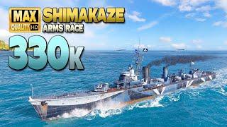 Destroyer Shimakaze in Ranked battle - World of Warships