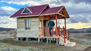 Sie können es selbst tun! Wie man alleine ein Holzhaus baut, Vollständiges Video von Anfang bis Ende