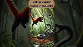 "Red Panda vs Snake: Wild Showdown in the Forest | Survival Instincts in Action!" #animals #panda