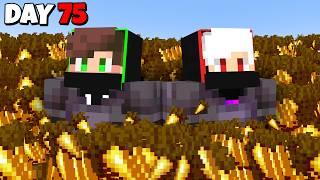 We Collected 1,000,000 Golden Carrots In 100 Minecraft Days.. !