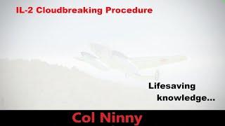 (102) IL-2 Cloud Breaking Procedures -  Lifesaving knowledge! How to fly through clouds.