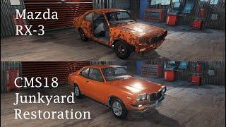 Mazda RX-3 - Junkyard Restoration Gameplay Timelapse - Car Mechanic Simulator 2018 CMS18