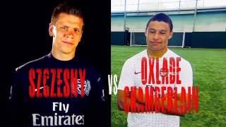 Wojciech Szczesny vs Alex Oxlade Chamberlain Epic Table Tennis