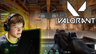 S1mple Tries Aim Practice in Valorant!