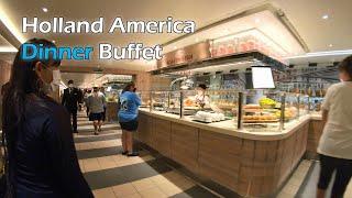 Holland America Dinner Buffet Food Tour (4K)