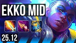 EKKO vs MALZAHAR (MID) | 8/3/14, 600+ games | KR Master | 25.12