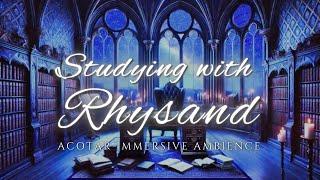 Studying with Rhysand | Pomodoro Timer Study Session | Immersive ACOTAR Ambience