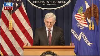 LIVE: Attorney General Merrick Garland Makes a Statement | The Epoch Times