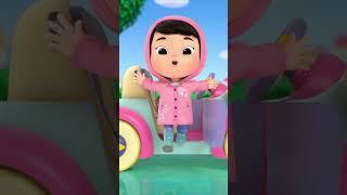 Lets Drive Through the Puddles! #shorts #littlebabybum #preschoollearning