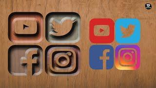 Give Your Social Media Icons Cool LOOK 2021 | Photoshop Tutorials 2021,