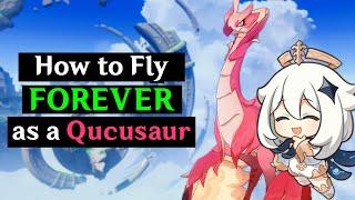 How to Fly FOREVER as a Qucusaur and Quickly Explore Genshin Impact 5.2