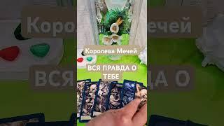 Королева Мечей  ВСЯ ПРАВДА О ТЕБЕ  #таро #таролюбовь #гадание #кинезиология #shorts #любовники